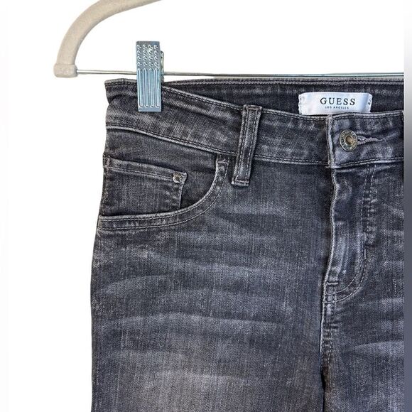 Guess Skinny Black Jeans Mid Rise Size 25 - Picture 11 of 15